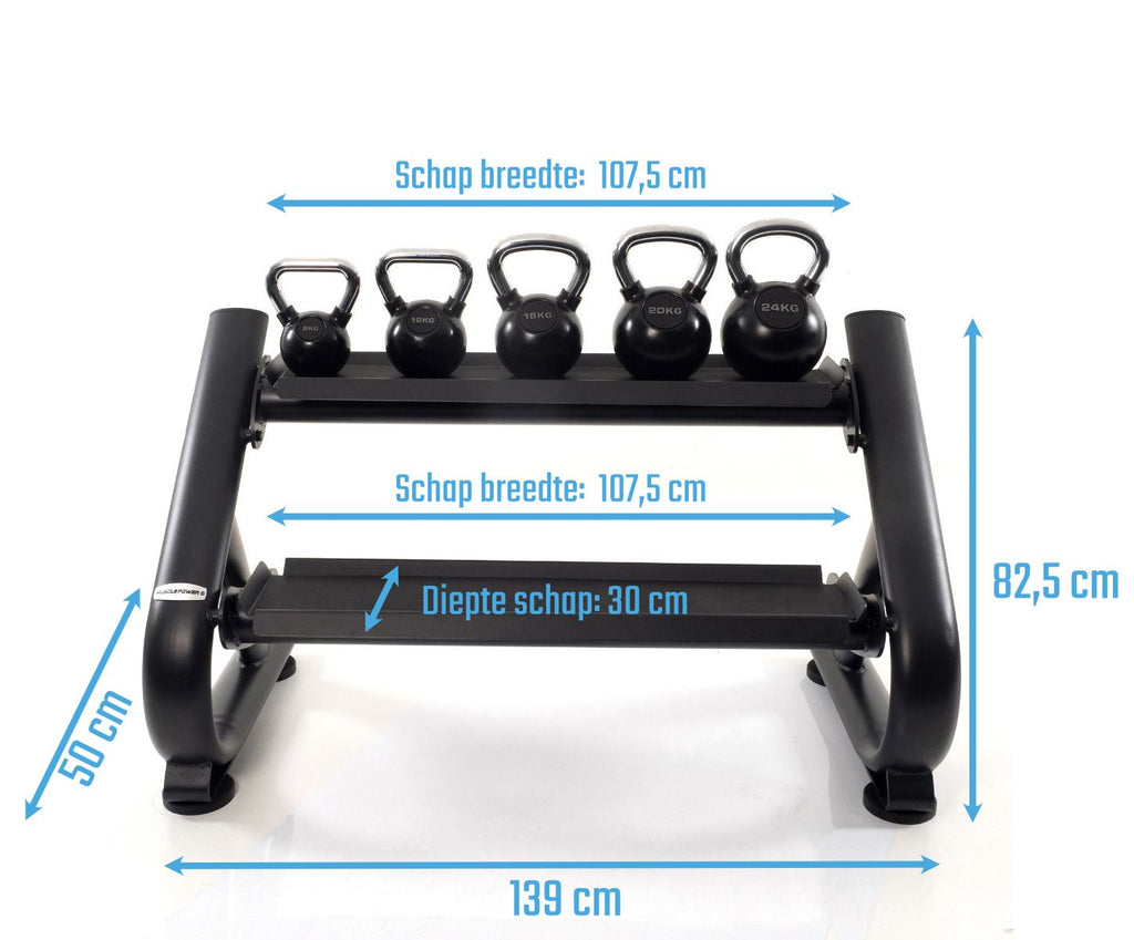 Muscle Power Kettlebell Opbergrek Deluxe - Detail