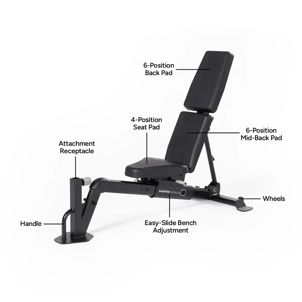 Inspire Series FID7 Pro Verstelbare Trainingsbank - Detail