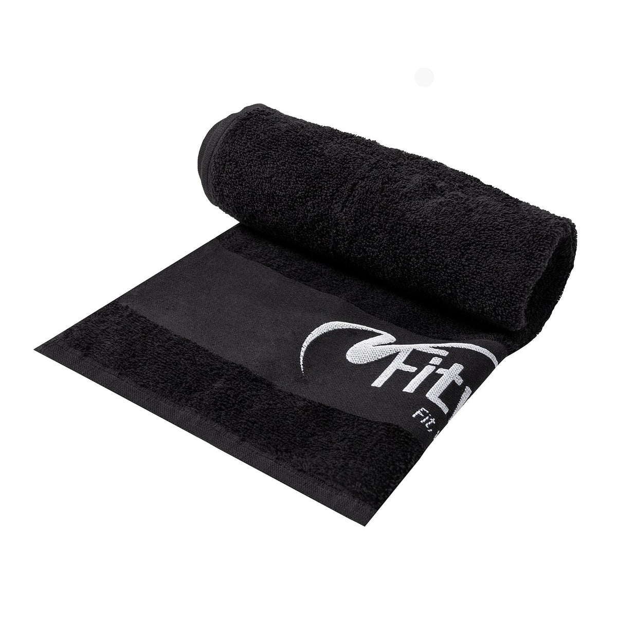 Fitwinkel Handdoek - 100 x 50 cm - Zwart - Detail