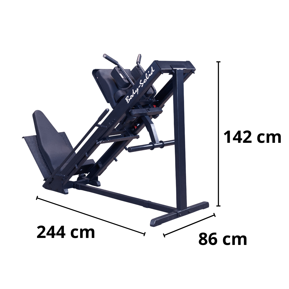Body-Solid GLPH1100B Leg Press & Hack Squat - Detail
