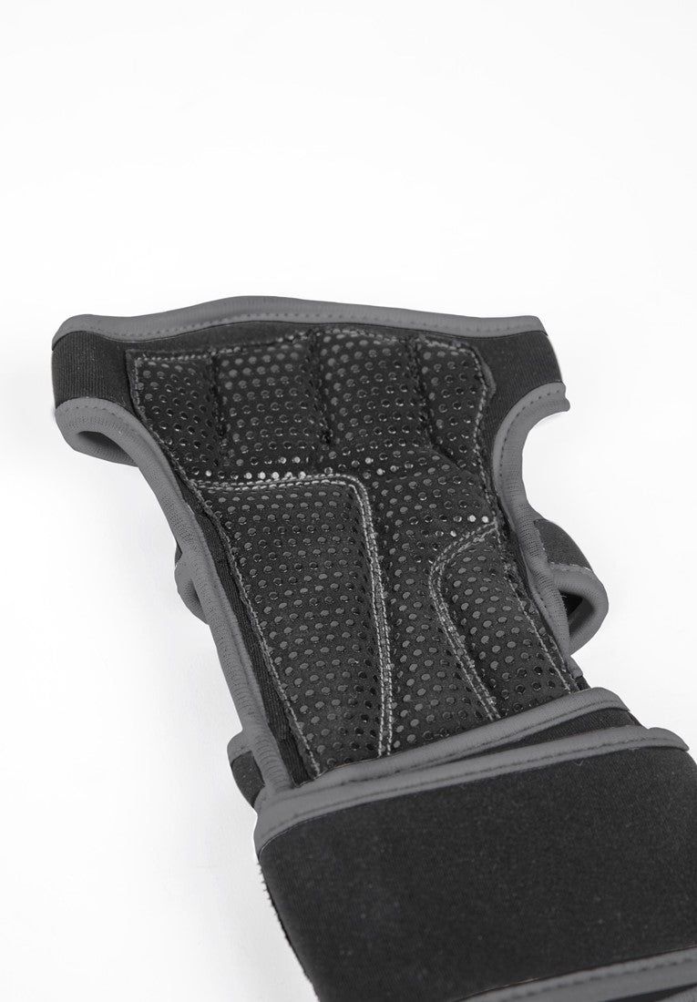 Gorilla Wear Yuma Krachtsport Handschoenen - Zwart/Grijs - Detail