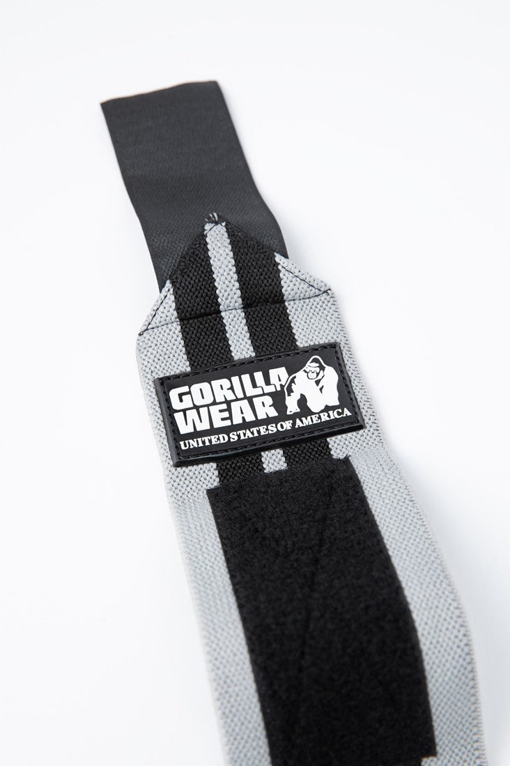 Gorilla Wear Wrist Wraps Pro - Grijs/Zwart - Detail