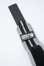 Gorilla Wear Knee Wraps - Grijs/Zwart - Detail