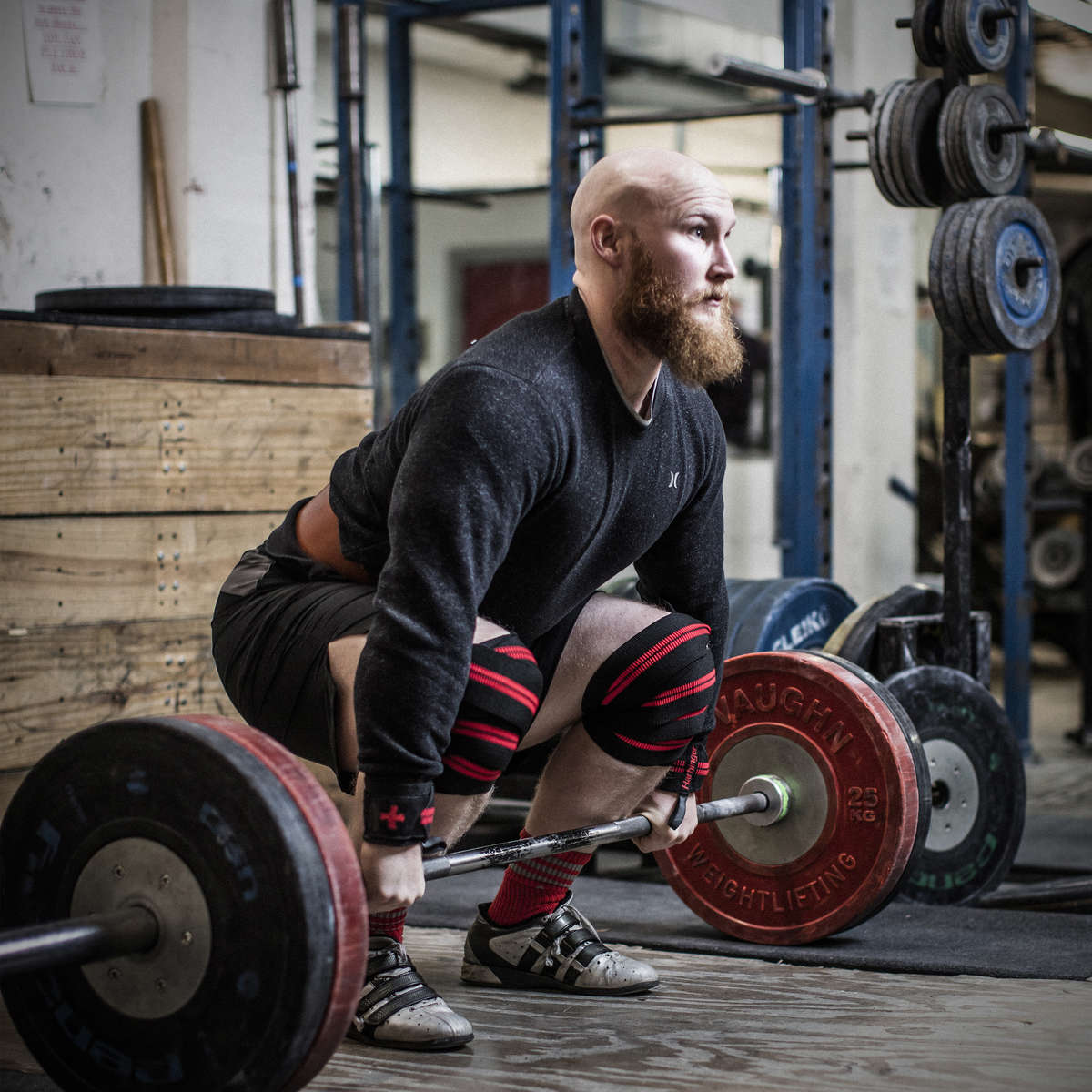 Harbinger Red Line Knee Wraps - Detail