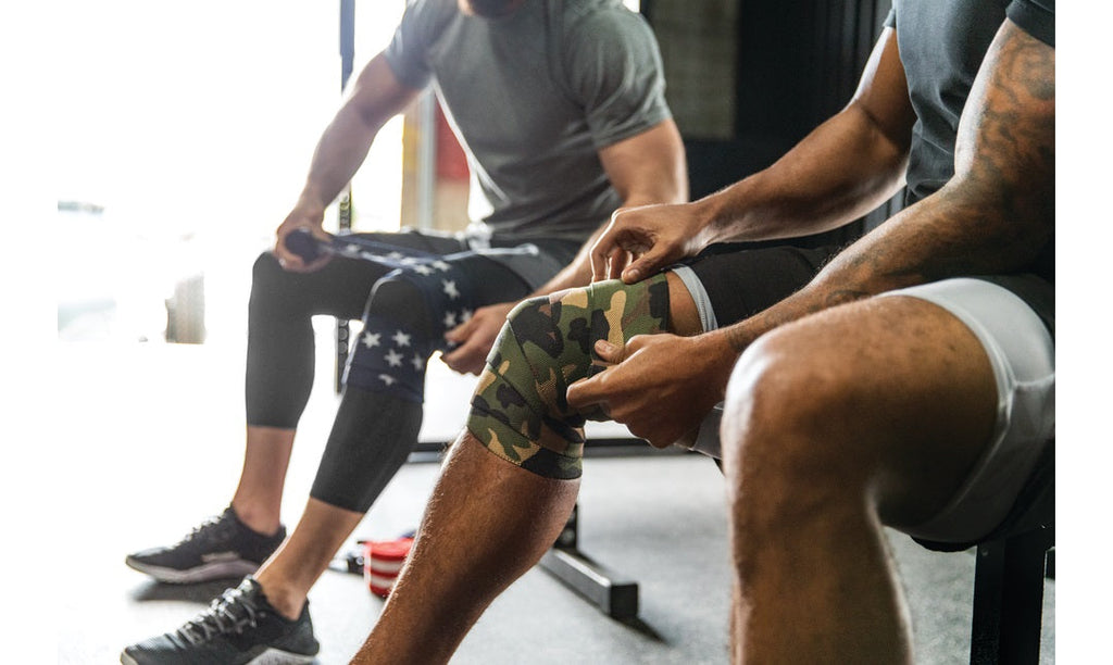 Harbinger Red Line Knee Wraps - Camouflage - Detail