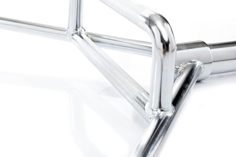 Muscle Power Olympische Hex Bar - Shrug Bar - Trap Bar - 160 cm - Detail
