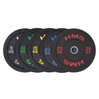 HMS Bumper Plate - Olympische Halterschijf - 10 kg - Groen - Detail