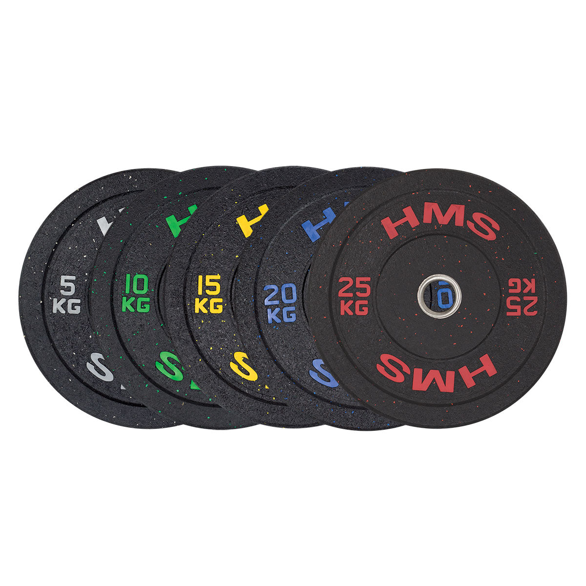 HMS Bumper Plate - Olympische Halterschijf - 10 kg - Groen - Detail