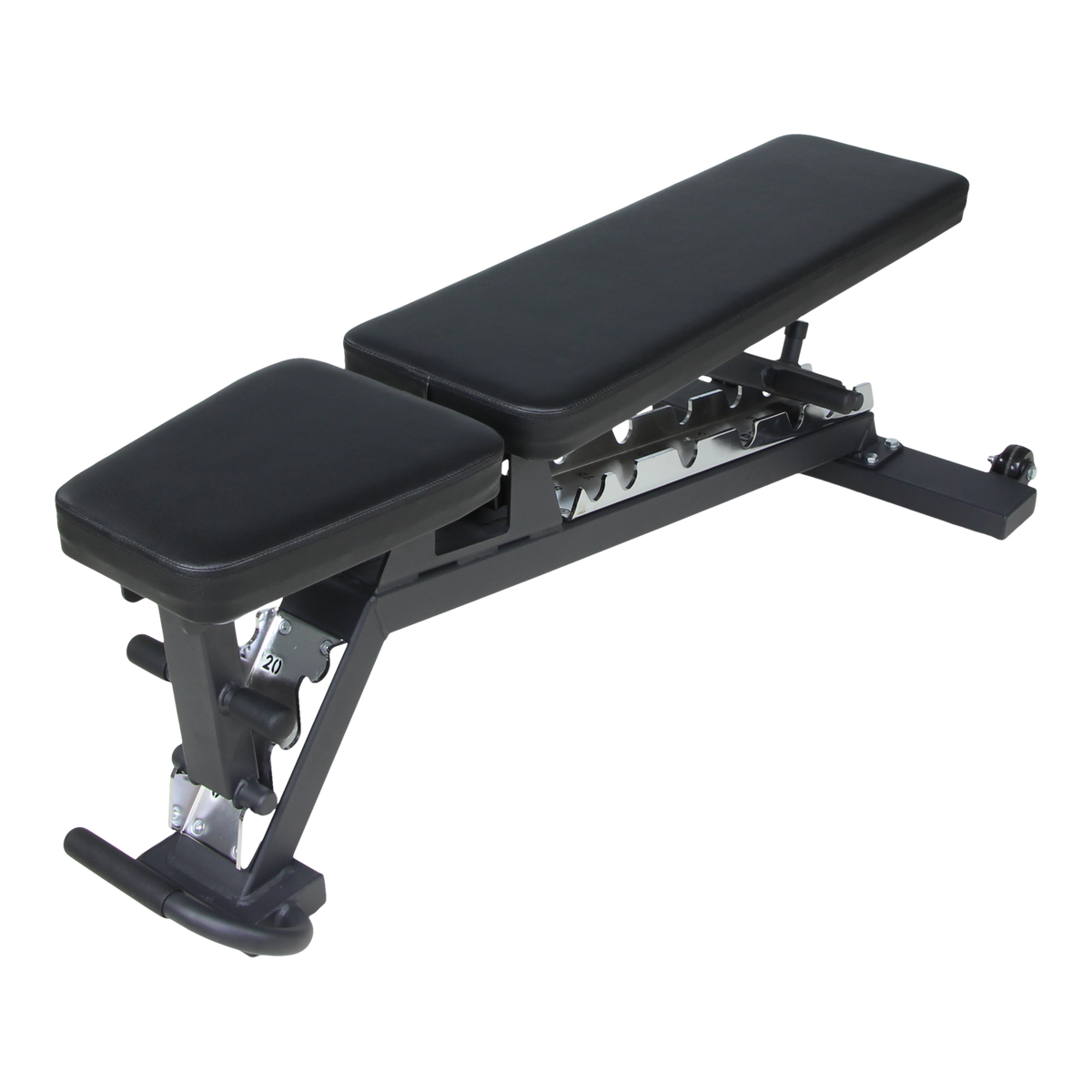 Lifemaxx Crossmaxx Adjustable Bench V2 - Verstelbare Trainingsbank - Zwart - Detail