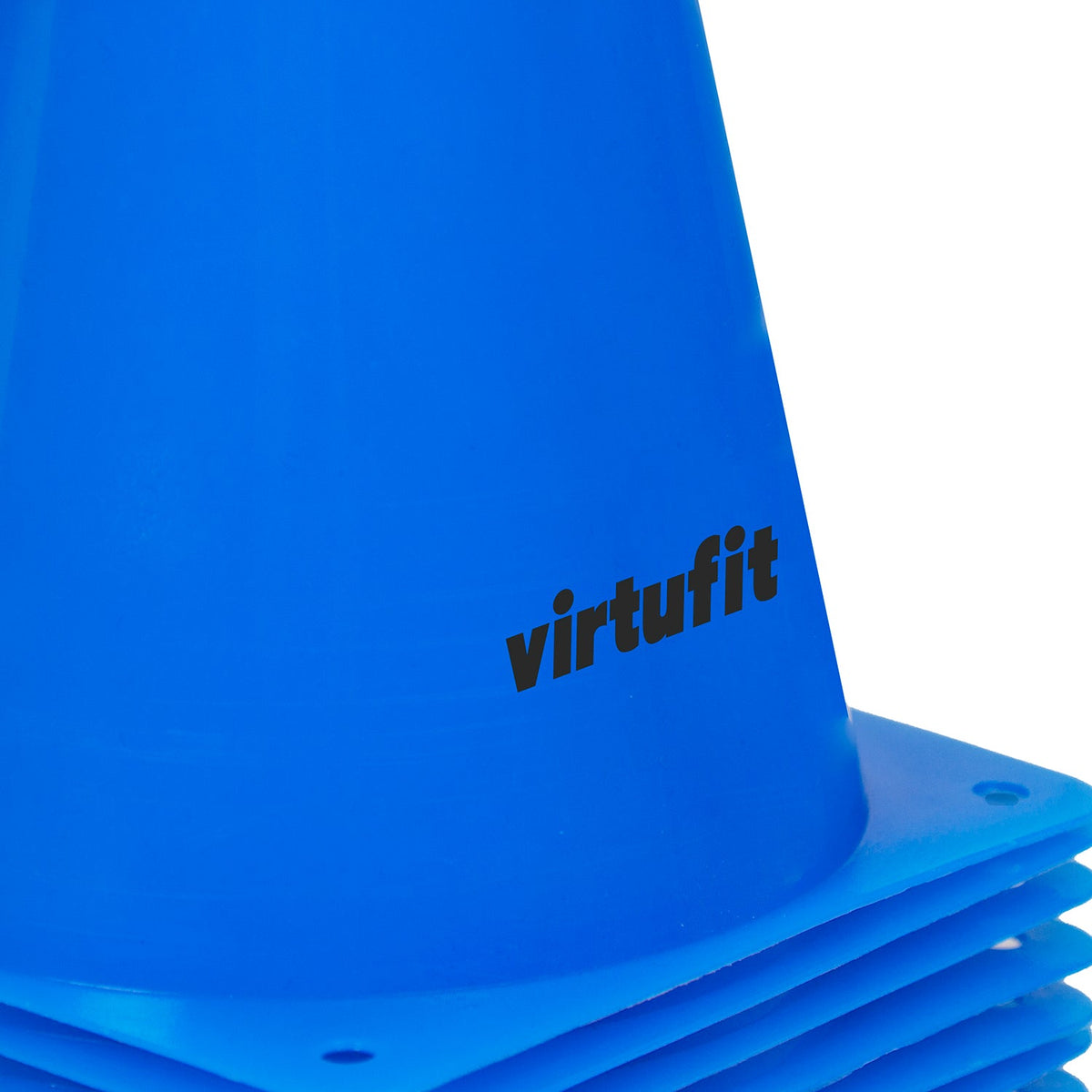 VirtuFit Pionnen Set - 23 cm - 12 Stuks - Blauw - Detail