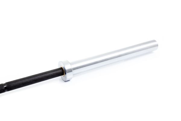 Muscle Power Olympische Crossfit Bar - Zwart/Chroom - 220 cm - Detail