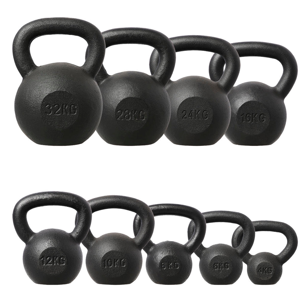 HMS Kettlebell - Gietijzer - 24 kg - Zwart - Detail