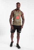 Gorilla Wear Lafayette Tank Top - Legergroen - Achteraanzicht