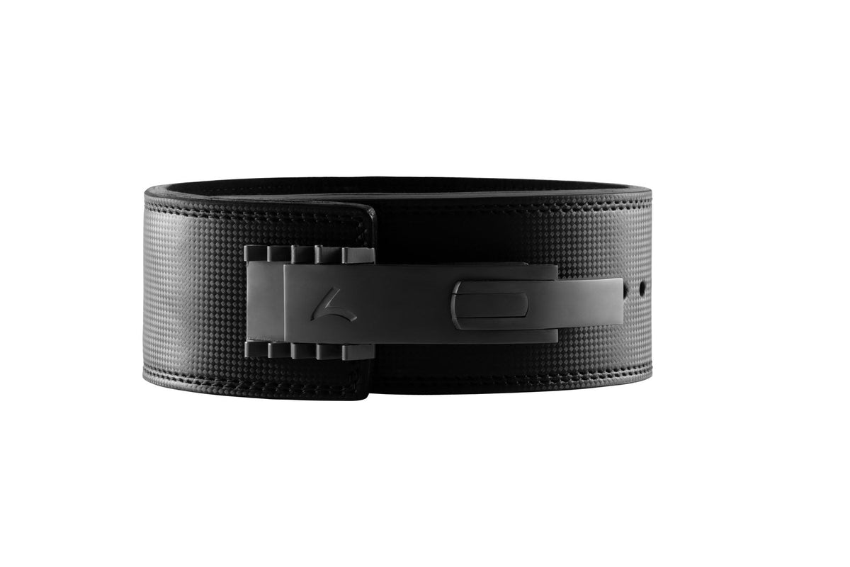 Reeva Lifting Belt van Carbon Leer - Verstelbare RVS Gesp - 13 mm - Detail