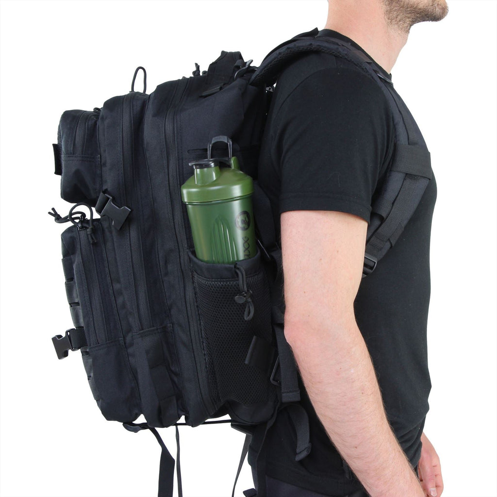 Lifemaxx Crossmaxx Tactical Backpack 45L - Zwart - Detail