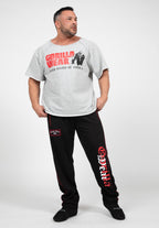 Gorilla Wear Marlow Mesh Pants - Zwart/Rood - Detail