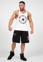 Gorilla Wear Marlow Mesh Shorts - Zwart/Rood - Detail