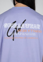 Gorilla Wear Medina Oversized T-shirt - Lila - Detail