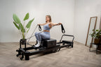 Mewave Pilates Reformer Pro Premium - Zwart - Detail