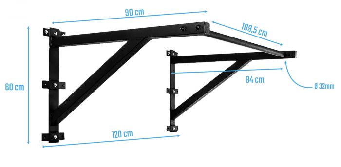 Muscle Power Cross Fit Pull Up Rek - Optrekstang - Aanzicht
