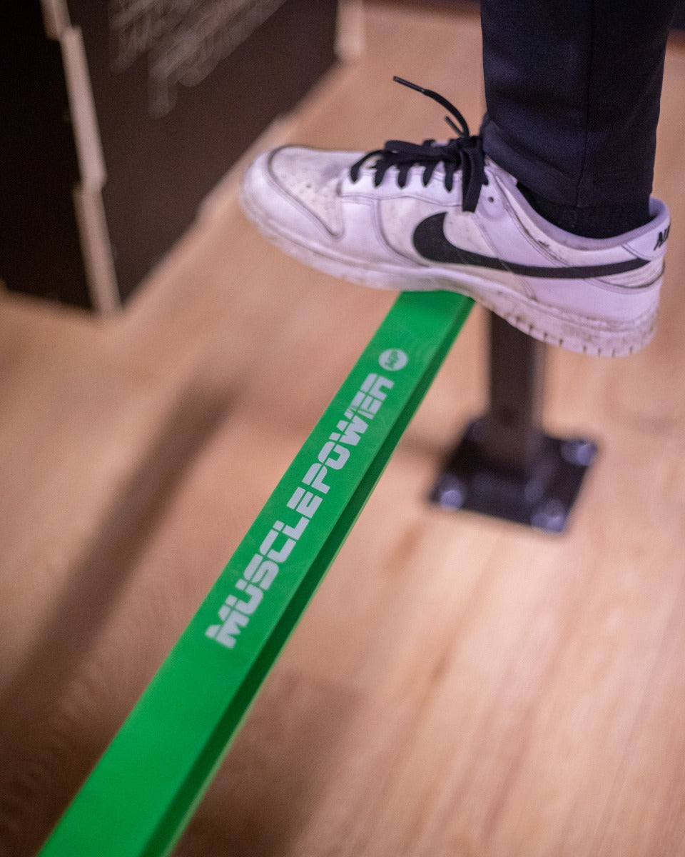 Muscle Power Power Band - Groen - Sterk - Detail