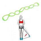 Muscle Power Multi Elastiek - Groen - Detail