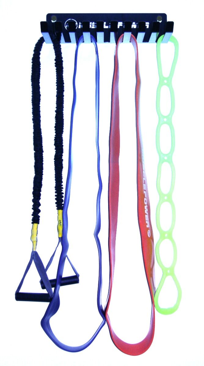 Muscle Power Wandrek voor Powerbands en Speedropes - Zwart - Detail