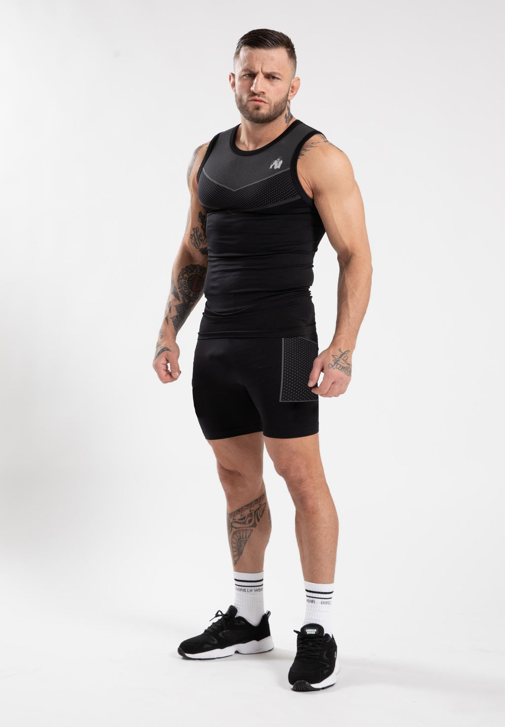 Gorilla Wear Norton Tank Top - Zwart - Detail