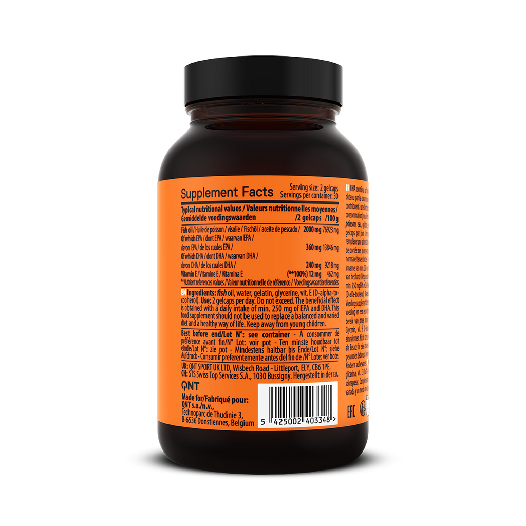 QNT Omega 3 - 1000 mg - 60 Gel Capsules - Detail