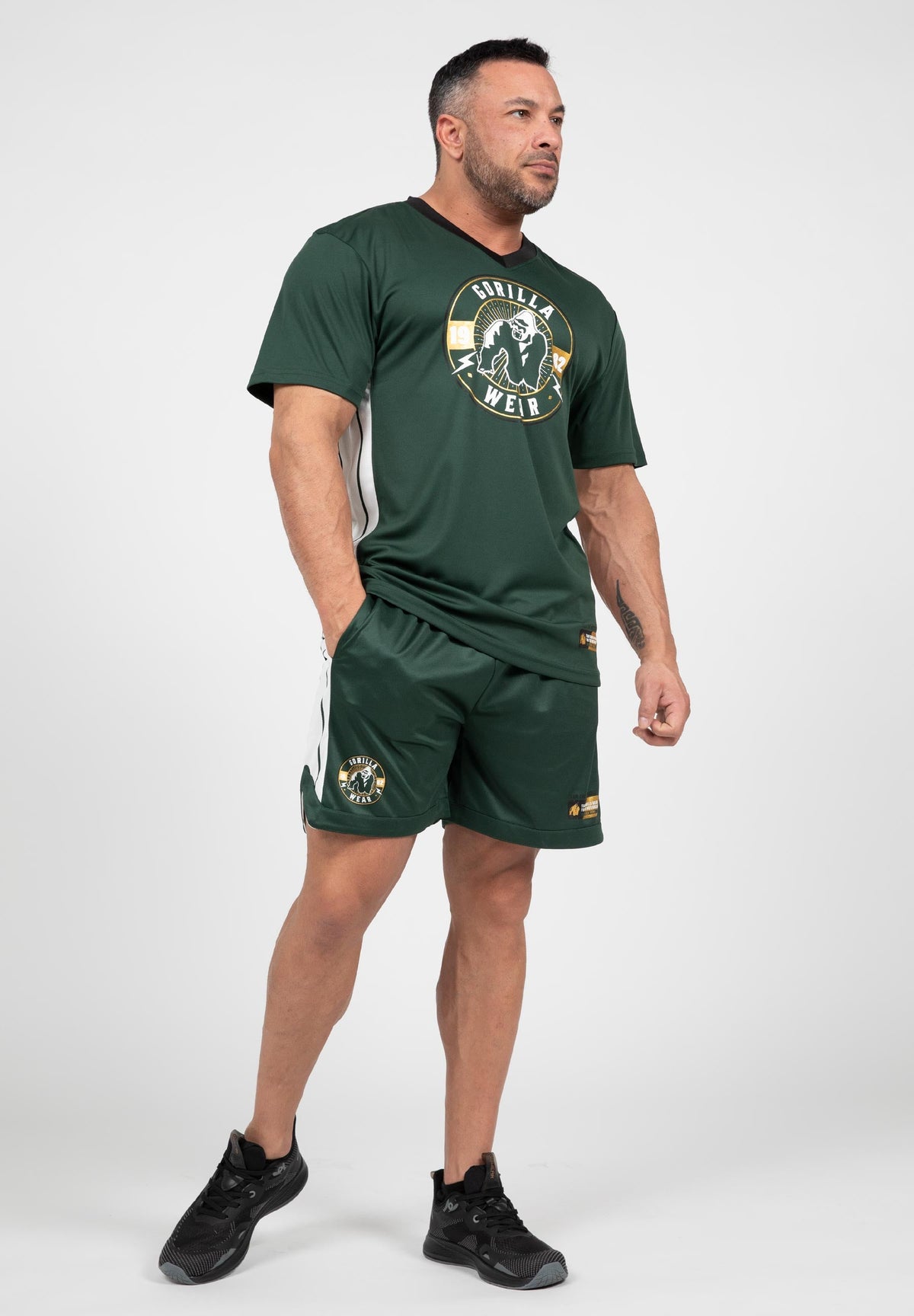 Gorilla Wear Orlando T-shirt - Groen - Detail