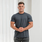 Reeva Premium Active Tee - Sport T-shirt  - Grijs - Detail