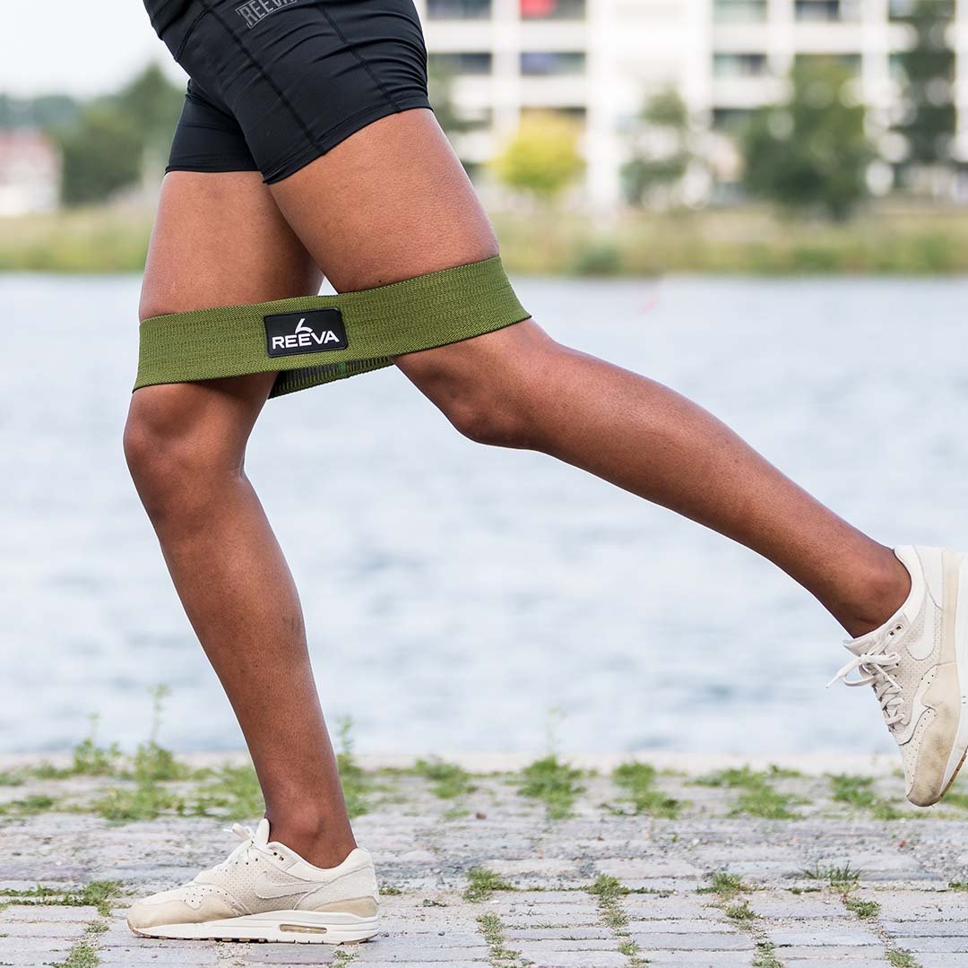 Reeva Resistance Bands - Weerstandsbanden - 4 stuks - Rood/Blauw/Grijs/Groen - Detail