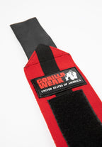 Gorilla Wear Wrist Wraps Ultra - Zwart/Rood - Detail