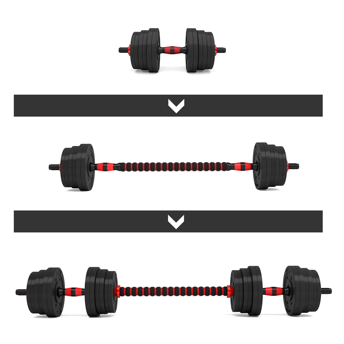 HMS Dumbbells & Halter Set - 20 kg - Detail