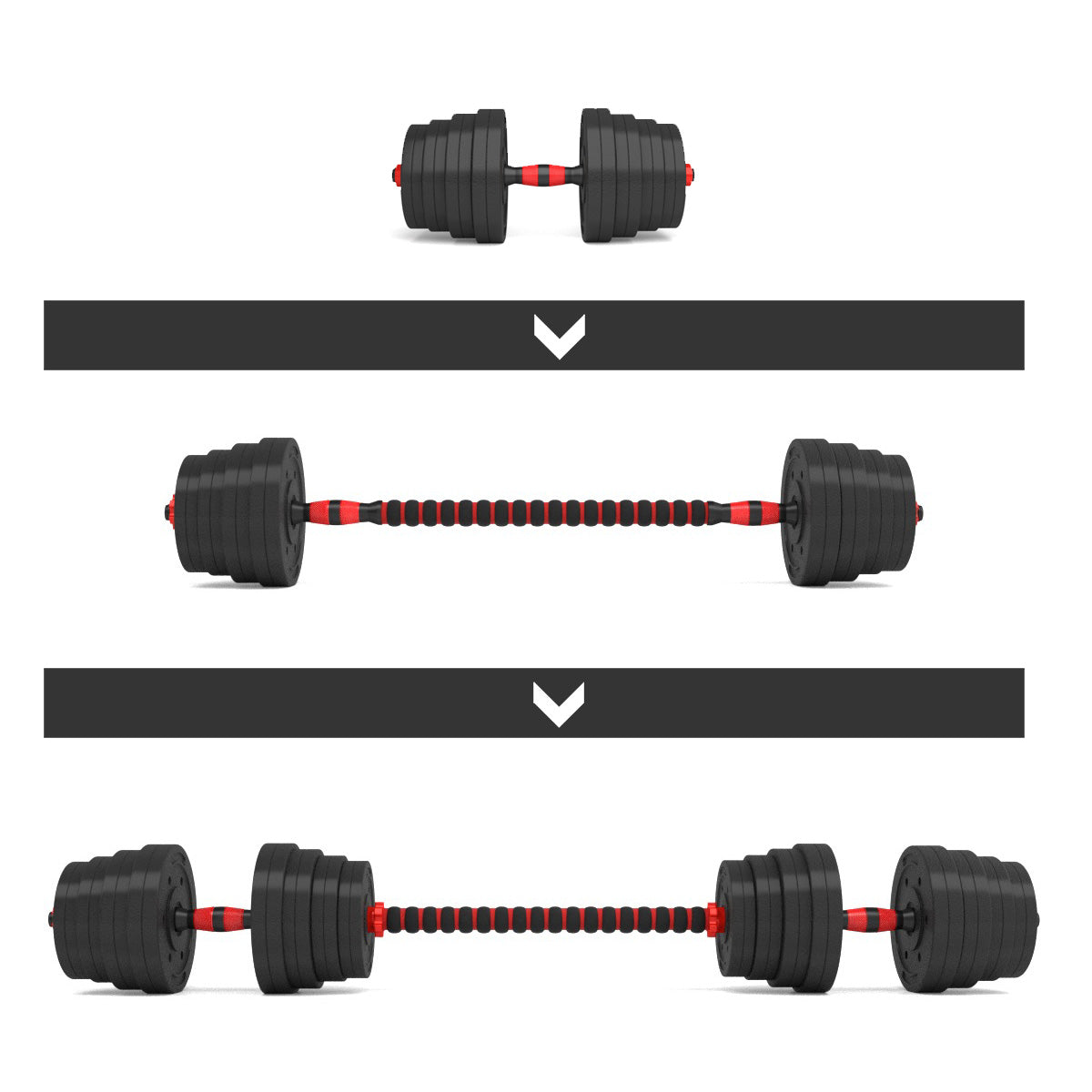HMS Verstelbare Halter en Dumbbell Set - 30 kg - Detail