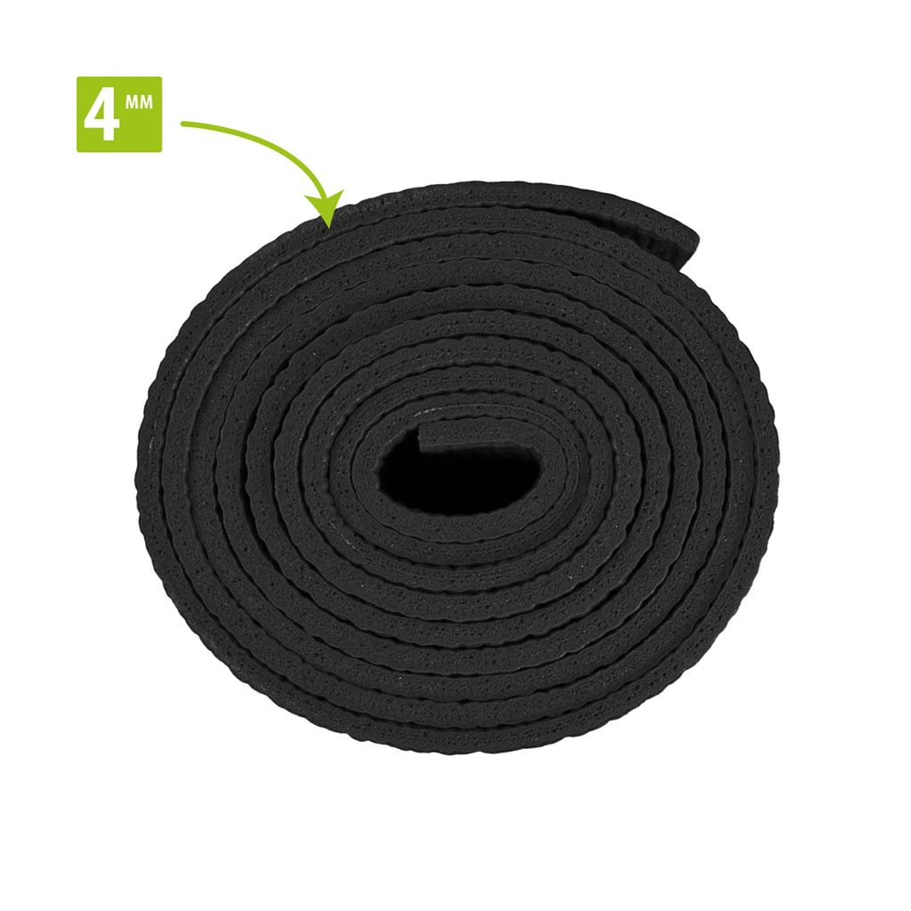 VirtuFit Premium Yogamat - 183 x 61 x 0,4 cm - Onyx Black Mandala - Detail