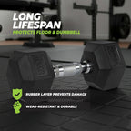 VirtuFit Hexa Dumbbell Pro Set - 2 x 7 kg - Detail