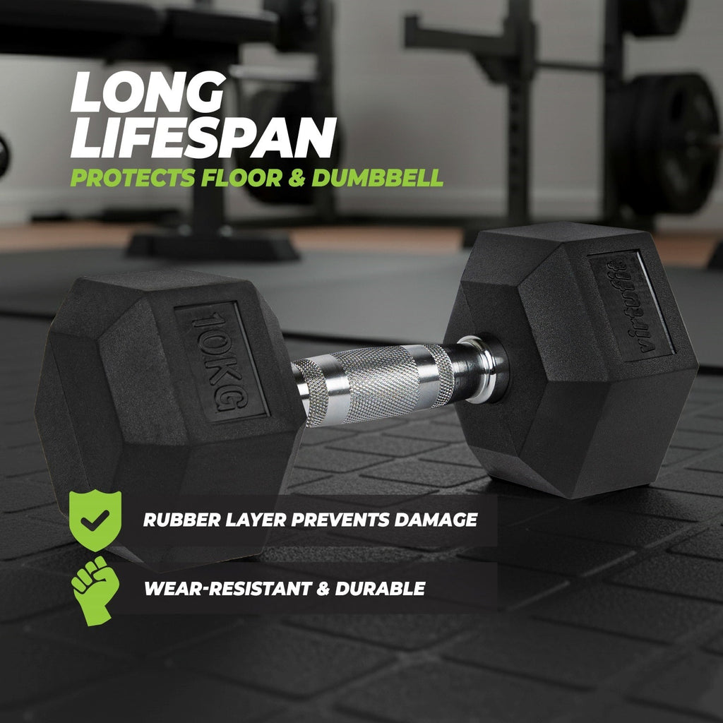 VirtuFit Hexa Dumbbell Pro Set - 2 x 32,5 kg - Detail
