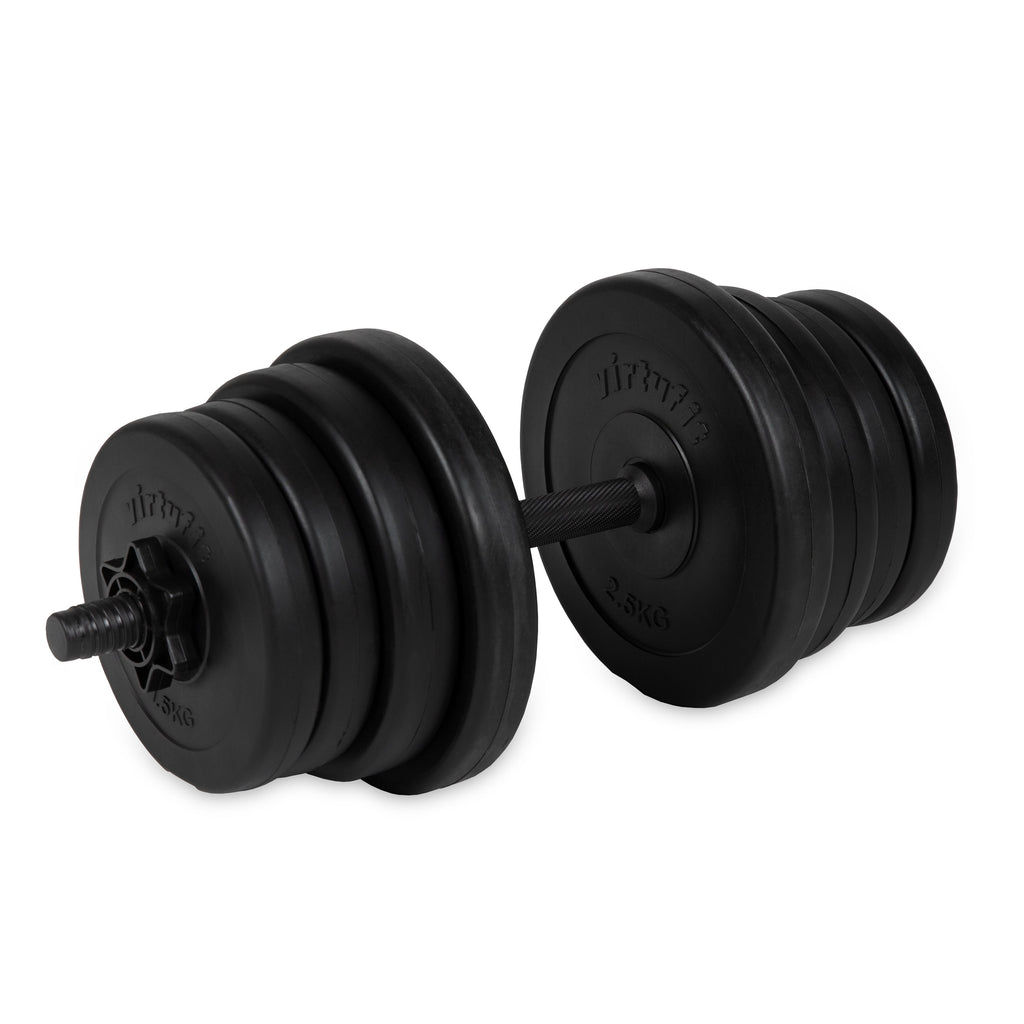 VirtuFit Verstelbare Dumbbellset - 2 in 1 Set - 30 kg - Vinyl - Detail