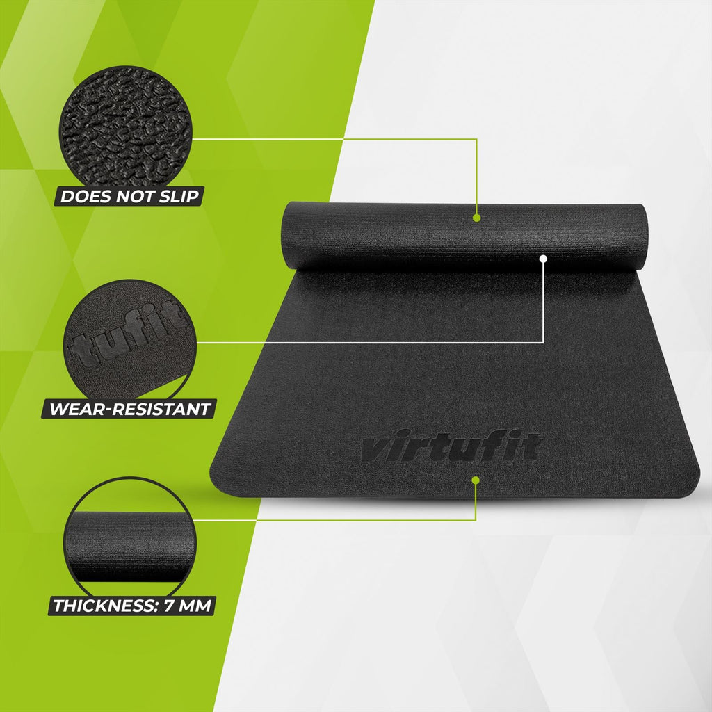 VirtuFit Premium Universele Vloermat - Beschermmat - 200 x 90 cm - Detail