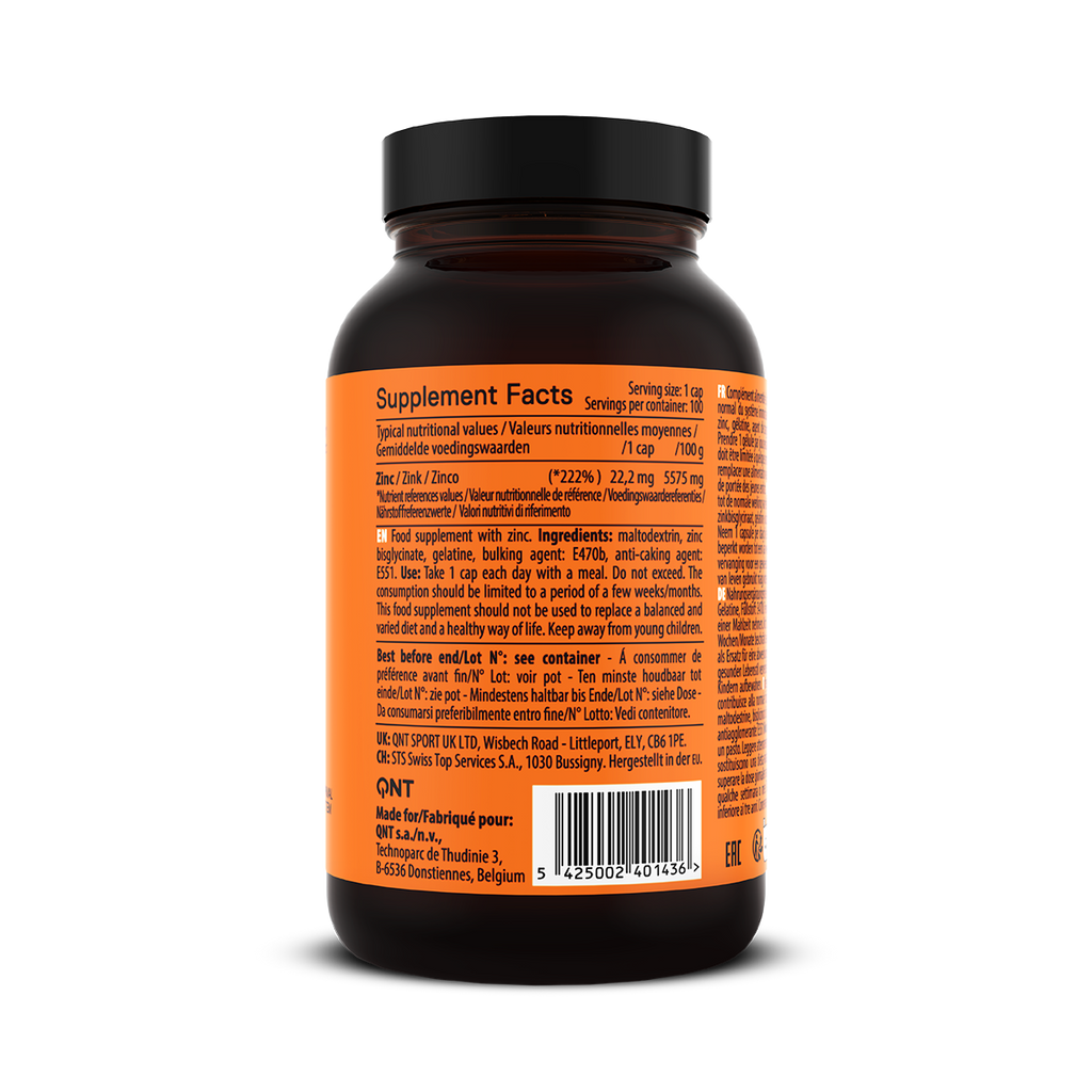 QNT Zinc - Zink - 100 Capsules - Detail