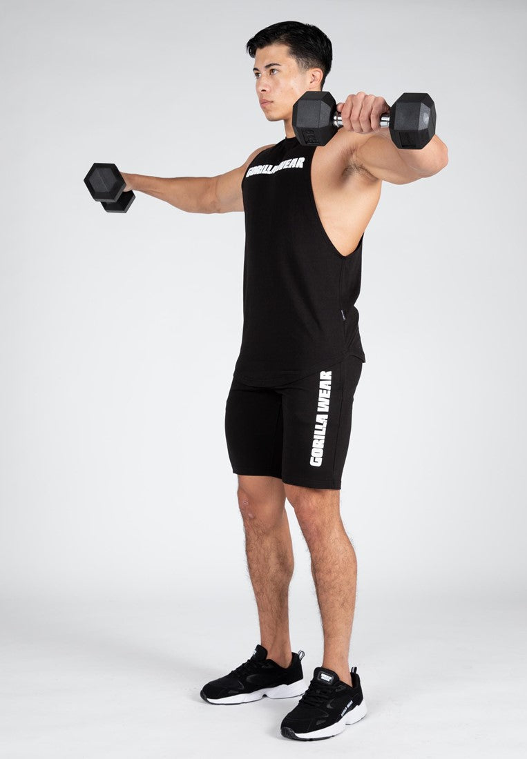 Gorilla Wear Milo Drop Armhole Tank Top - Zwart - Detail
