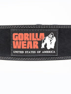 Gorilla Wear Halterriem - 4 Inch Leren Lifting Belt - Zwart - Detail
