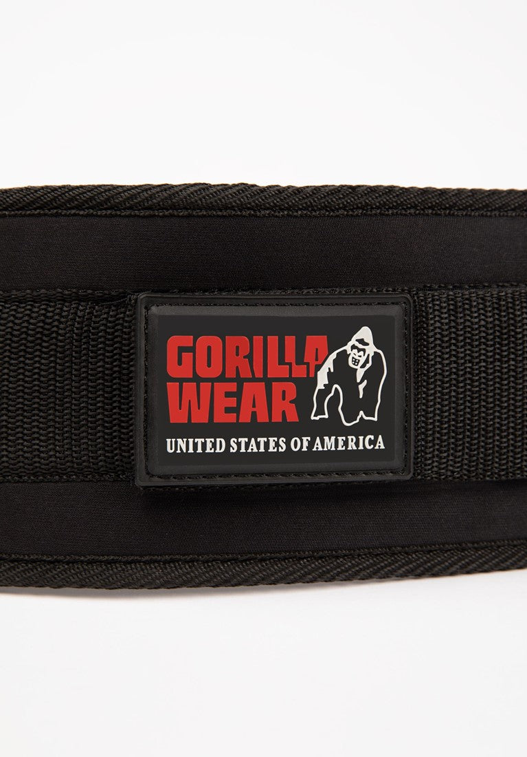 Gorilla Wear Halterriem - 4 Inch Dames Lifting Belt - Zwart - Detail
