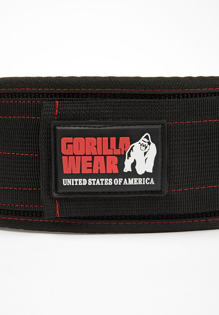 Gorilla Wear Halterriem - 4 Inch Nylon Lifting Belt - Zwart - Detail