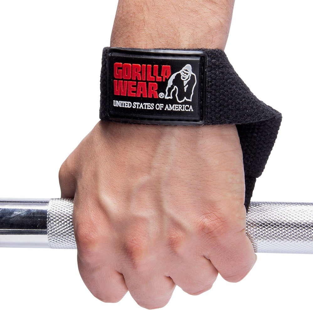 Gorilla Wear Non-Gevoerde Lifting Straps - Detailopname