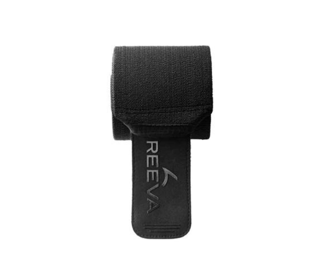 Reeva Powerlifting Wrist Wraps - 60 cm - Zwart - In gebruik