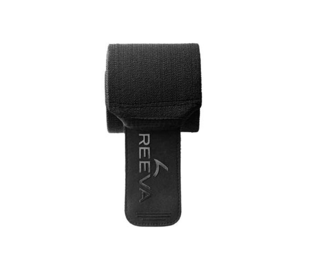 Reeva Powerlifting Wrist Wraps - 90 cm - Zwart - In gebruik
