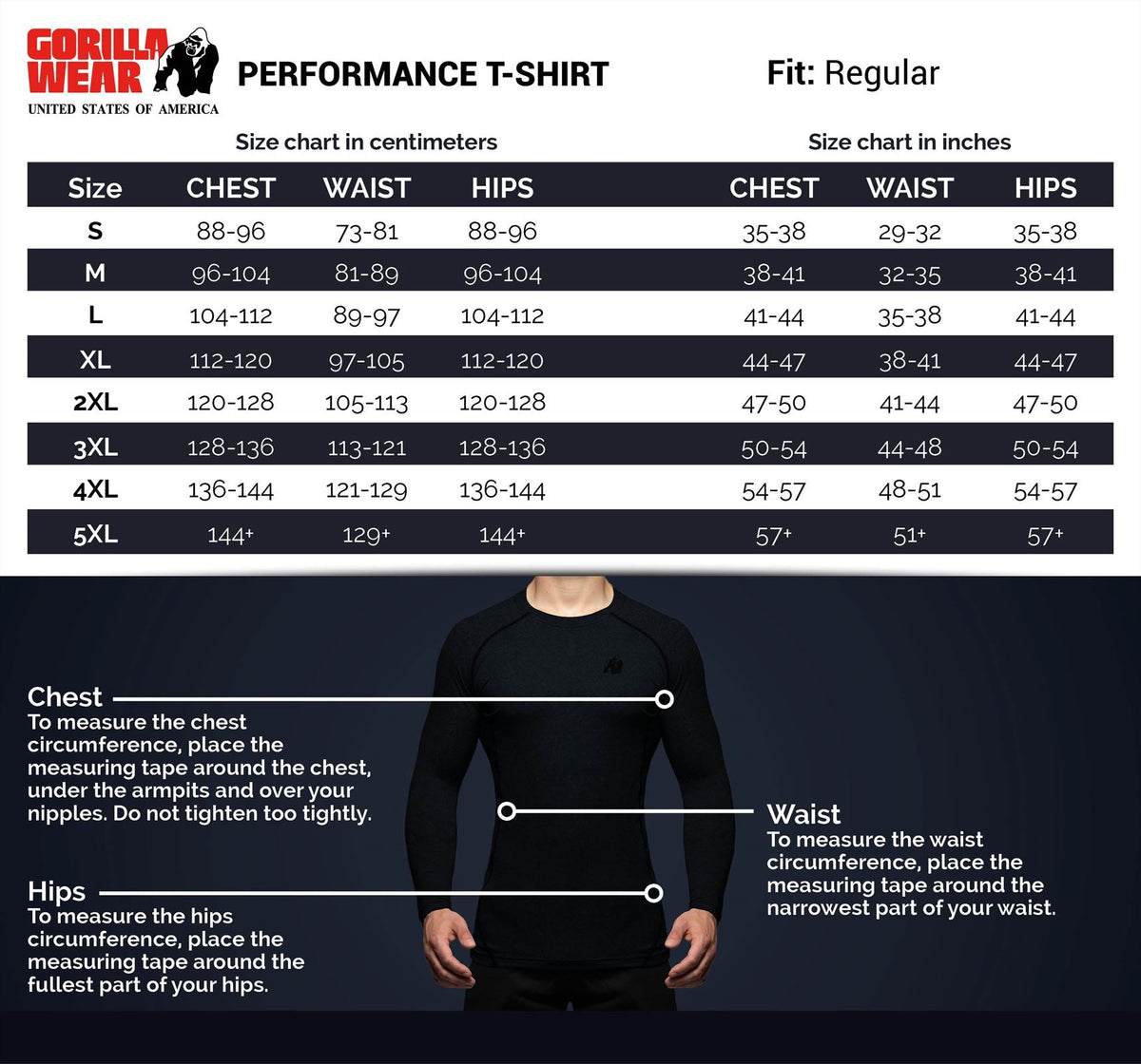 Gorilla Wear Performance T-Shirt - Zwart - Afbeelding 12
