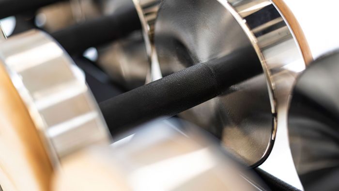 Nohrd Dumbbellset van 36 - Incl. Opbergrek - Walnoot - Detailopname